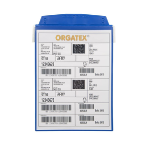Portadocumenti con flap protettivo, da appendere, DIN A4 verticale, Blu, 10 pz. / Confezione.- SD019-03 - Product Image 1
