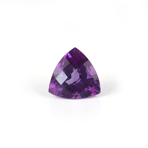 Pierres précieuses en améthyste naturelle de haute qualité 10MM, taille triligne facettée, certifiées par un tiers, marque Gopika pour - Product Image 1