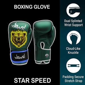 Gants de boxe MMA en cuir véritable métallisé, cuir synthétique, avec logo personnalisé, gants d'entraînement professionnels pour usage sportif - Product Image 3