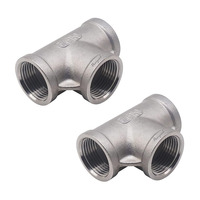 304 ASTM ANSI DN Taille 1/2 "-24" Inch Tuyau en T de réduction droit soudé bout à bout égal en acier inoxydable