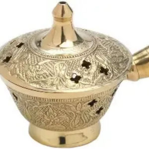 Support d'encens Bakhoor religieux en bois et métal, design haut de gamme, éco-responsable, brûleur en bois, prix abordable, tendance, directement de l'usine - Product Image 1