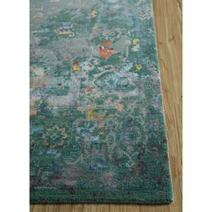 Alfombra Grande de Lana y Seda de Bambú Anudada a Mano, Diseño de Medallón, 9x12, para Hogar y Pasillo, para Adolescentes - AKWB-3507 - Product Image 4