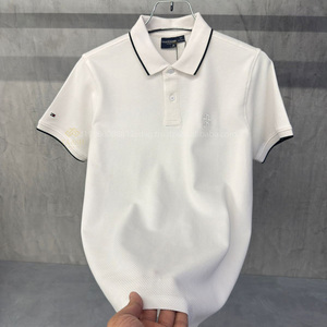 Fabricant du Bangladesh, T-shirt polo pour homme en coton 100% de haute qualité, uni, décontracté, 12 couleurs de broderie personnalisées, OEM - Product Image 4