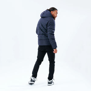 Chaqueta acolchada de burbujas con cuello levantado fino transpirable a prueba de viento personalizado de invierno para hombre al por mayor características ecológicas de secado rápido - Product Image 4