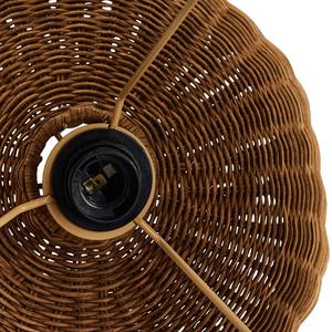 Lámpara de mesa de ratán tejida a mano, sostenible, de base redonda y pantalla ancha, iluminación artesanal para decoración de hoteles al por mayor. - Product Image 2