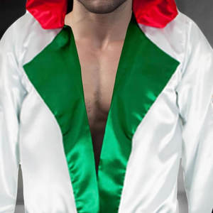 Robes de combat de nouveau style de couleur unie pour la boxe fabriquées au Pakistan vêtements d'arts martiaux à vendre - Product Image 6