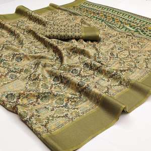 Marchands de gros à Surat Saree en soie manipuri souple avec vêtements indiens et pakistanais imprimés - Product Image 3