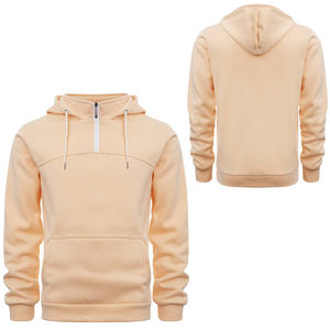 Fabricants OEM de haute qualité poids lourd surdimensionné respirant 100% coton 1/4 pull zippé vierge quart zip sweat unisexe - Product Image 1