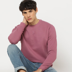 Offre Spéciale 2025 hommes Vintage 100% coton col rond respirant tissu doux sérigraphie Logo pull coupe régulière - Product Image 4