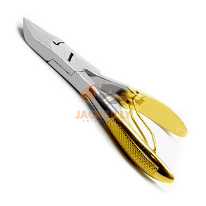 Premium Heavy-Duty Thick Nail <b>Trimmer</b> Durable <b>Cuticle</b> Nippers Half Gold Finish for Manicure Pedicure Toenail Cutter for - Product Image 1