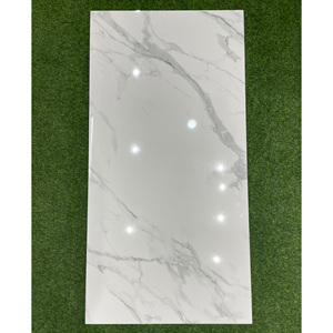 Azulejos de porcelana pulida esmaltada con textura de arena dorada de alta calidad 60x120 60x60 azulejos decorativos de lujo brillantes personalizados - Product Image 6