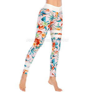 Por encargo de la sublimación de las mujeres Legging de cintura media Spandex Material de poliéster en venta - Product Image 3