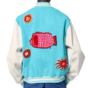 Precio al por mayor en Pakistán Cuerpo de lana personalizado Mangas de cuero Bomber Letterman Chaqueta Hombres Béisbol Letterman Chaqueta para hombres - Product Image 2