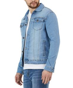 Veste d'hiver en jean personnalisée pour hommes Streetwear imperméable à l'eau délavé à l'acide avec des éclaboussures de cargaison brodées vintage - Product Image 3
