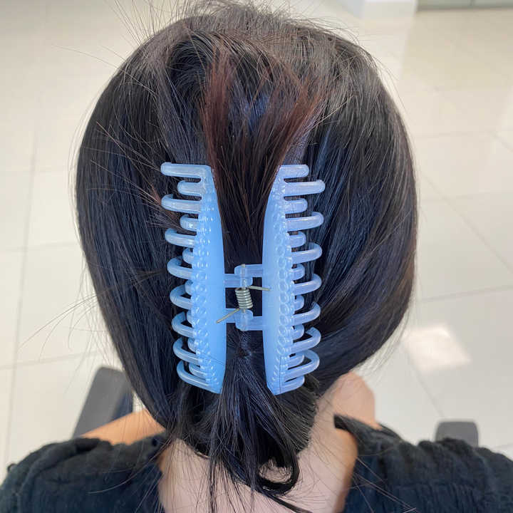Hot Selling Blue Glitter Hair Pins Crystal Alloy Wedding Hair Accessories Custom Hair Clip With Double Teeth Triple Teeth
