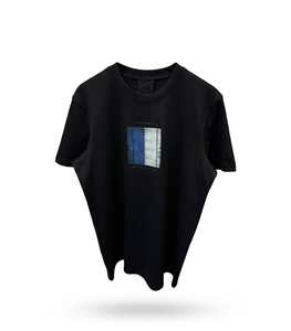 เสื้อยืดคอกลมแขนสั้นผ้าซาตินเนื้อผ้าฝ้าย 100% ขนาดใหญ่พิเศษสำหรับผู้ชาย  น้ำหนัก 300 กรัม  ป้องกันการเป็นขุย  ป้องกันการยับ  เป็นมิตรต่อสิ่งแวดล้อม  แบบสั่งทำได้ - Product Image 1