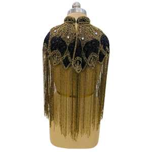 Capas y Vestidos Islámicos de Alta Calidad, Bordados a Mano, Modestos, Brillantes, con Lentejuelas, para Fiestas, Rectos, Largos, con Borlas, al por Mayor - Product Image 3