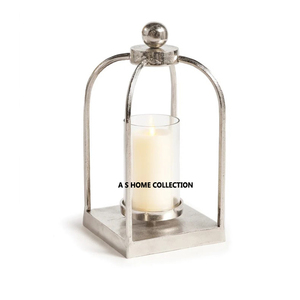 โคมไฟโลหะสแตนเลสขัดเงาพร้อมโถเทียนคอนกรีตขัดเงาไม่เหมือนใครใช้ในบ้านหรืองานกิจกรรม - Product Image 4