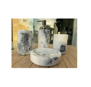 Accessoire d'approvisionnement d'usine ensemble de salle de bain en marbre ensembles de bain à domicile marbre personnalisé avec fait main pour Offre Spéciale à faible coût - Product Image 3