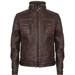 Meilleures vestes d'hiver pour hommes en cuir pur 100% élégantes à la mode de haute qualité vente chaude en gros pour hommes service OEM - Product Image 1