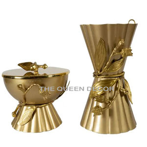 Most Demanded Stainless Steel Blue and <b>Silver</b> Coil and Wax <b>Burner</b> Tabletop Decorative Home & Hotel Incense Bakhoor <b>Burner</b> - Product Image 2