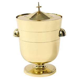 Latest Design Brass Metal <b>Ice</b> <b>Bucket</b> Gold Finished WIne Cooler Home Hotel Barware Use Wine Chiller <b>With</b> Handle & <b>Lid</b> - Product Image 1