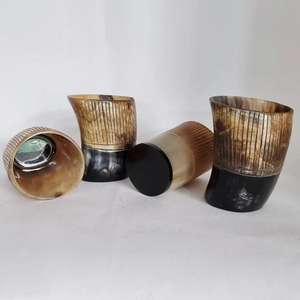 Verres à boire en corne de buffle faits à la main étanches pour la maison hôtel restaurant vente en gros - Product Image 1