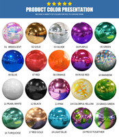 Ballon miroir gonflable géant brillant noir sur mesure pour la décoration d'événements, fabriqué en Chine