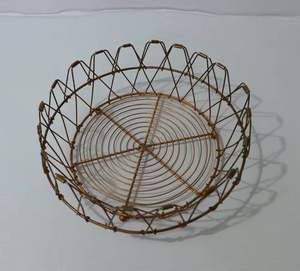 Nordic Creative Stainless Steel <b>Storage</b> <b>Basket</b> Rose Gold Metal Iron <b>Wire</b> Fruit <b>Basket</b> Foldable for Kitchen Use - Product Image 1