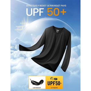 Manches longues respirant imprimé adulte microfibre meilleure qualité ajusté hommes T-Shirt dernière mode fabrication professionnelle - Product Image 3