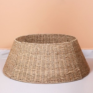 Colliers de base en jonc de mer décoratif pour arbres de Noël Couvre-anneaux pour arbres de Noël Décorations de maison festives - Product Image 1