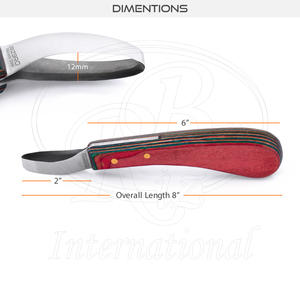 มีดกีบไข่วงใหญ่หลากสี J2พร้อมด้ามไม้เครื่องมือเดินทางไกลสำหรับม้าและวัวควาย - Product Image 4