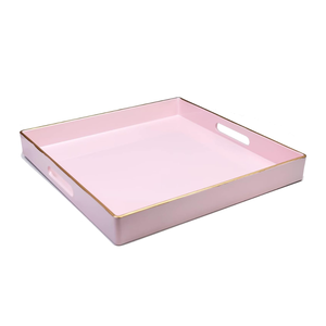 Bandeja decorativa cuadrada moderna de laca Bandeja de mesa de servicio de café para baño otomano Cocina al por mayor de Vietnam - Product Image 3