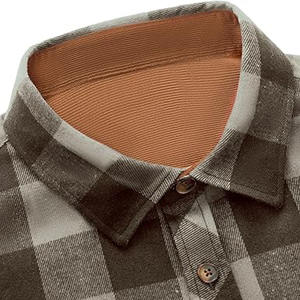 Camisa de Franela para Hombre de Material Duradero, Disponible al por Mayor, Camisa de Franela para Hombre Antiarrugas Hecha a Medida con Calidad Premium - Product Image 5