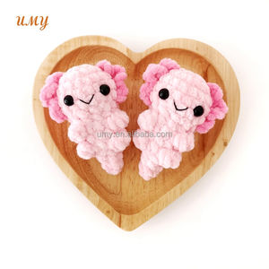 Personalizado Plushie anfibios lagarto Albino Ajolote Peluche Axolotl mascota de peluche Crochet <span class=keywords><strong>Animal</strong></span> Amigurumi bebé suave juguetes muñeca - Product Image 6
