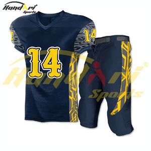 Uniforme de fútbol americano de diseño personalizado 2024, servicio OEM al por mayor, uniforme de fútbol americano transpirable para hombres, material de poliéster - Product Image 4