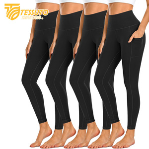 Short de course taille haute en coton/polyester pour femmes pour femmes Fitness Sports Yoga Pantalon avec doublure intérieure Séchage rapide - Product Image 1