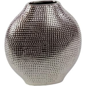 Jarrón de suelo de hierro de aluminio hecho a mano niquelado, decoración de Metal atemporal, florero personalizable, hogar elegante personalizado - Product Image 1