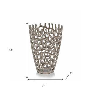 Jarrón DE MESA DE ALUMINIO personalizado decorativo para el hogar de diseño moderno, floreros de Metal al por mayor en India - Product Image 2