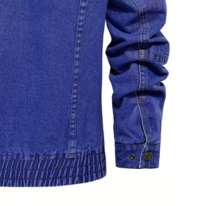 Veste en jean tendance de qualité supérieure pour la veste en jean chaude d'hiver pour hommes avec personnalisation de style vintage Veste en jean tendance - Product Image 6