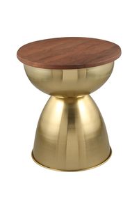 Table d'appoint élégante en métal au look poli, parfaite pour les appartements, les salles à manger et les lieux d'événements professionnels - Product Image 2