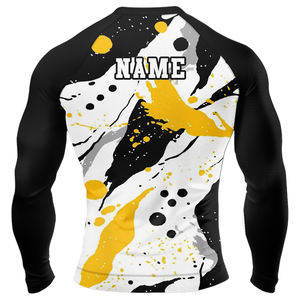 Protège-éruptions de compression de haute qualité pour Kimono extensible avec logo avant Spandex/Polyester respirant et séchage rapide Logo personnalisé - Product Image 2