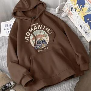 Sudadera con Capucha de Manga Larga para Mujer, Diseño Personalizado, Transpirable, Forro Interior de Algodón, Antiencogimiento, Estampado Otoñal, Bordado 3D - Product Image 4