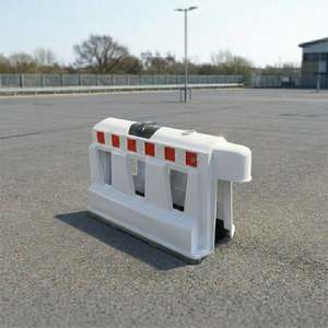 Barrière de sécurité en verre 100 x 60 x 40 cm avec réflecteur œil-de-chat – Produit de signalisation routière - Product Image 5