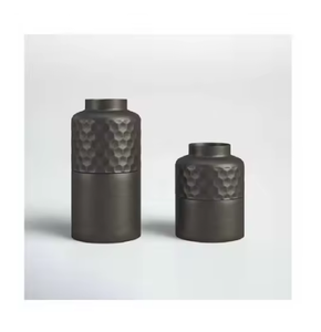 Maceta de Metal altamente decorativa, maceta con acabado negro mate, Cubo de flores, maceta de jardín para el hogar, macetas decorativas para suelo - Product Image 2