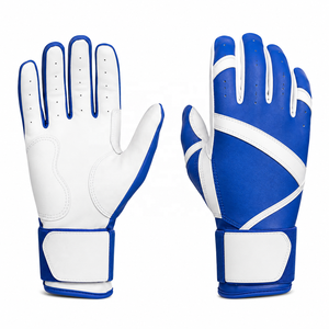 Genuine Yellow Cabretta Leather Custom Durable Ambidextrous Adult <b>Baseball</b> Softball Batting Work <b>Gloves</b> Wrist Support Hook Loop - Product Image 3