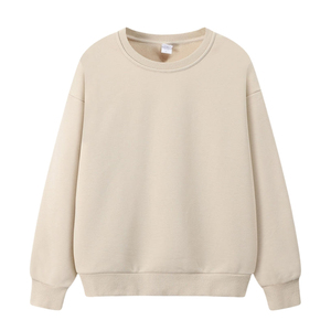 Sweat-shirt à col rond personnalisé avec logo brodé, en coton de haute qualité, confortable, streetwear tendance, unisexe, vente en gros - Product Image 5