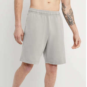Pantalones cortos de verano para hombre, ropa de gimnasio, 100% algodón, pantalones cortos para correr de felpa francesa, pantalones cortos bordados con estampado de logotipo personalizado para hombre - Product Image 6