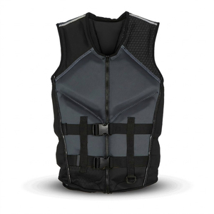 Gilet de sauvetage flexible pour adultes, gilet de protection pour sports nautiques avec boucles à dégagement rapide, fermeture éclair avant pour le wakeboard et le jet ski - Product Image 1