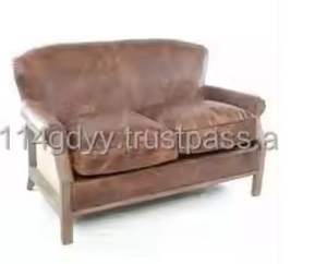 Ensemble de canapés Chesterfield modulaires 2 places en cuir marron très vendus pour les salons d'hôtel et les salles d'attente - Product Image 2